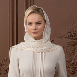 Косынка Кремовая нежность - Мастерская ПОКРОВ фото 7