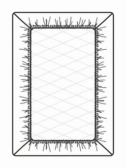 Простыня натяжная трикотажная 160x200+25 сиреневая