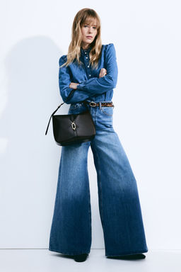 Blusa denim con volantes - H&m фото 2