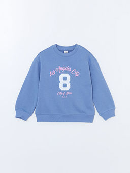 Bisiklet Yaka K?z ?ocuk Kal?n Sweatshirt