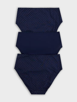 Цена за 2 штуки! Трусы макси женские синие в наборе, 3 шт - Mark formelle фото 9