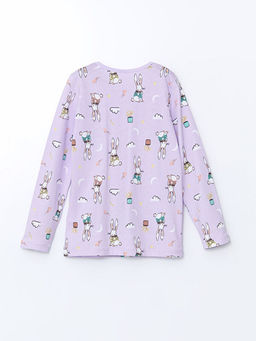 Bisiklet Yaka K?z ?ocuk Pijama Tak?m?