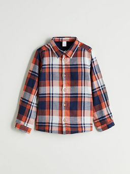 Uzun Kollu Ekose Erkek ?ocuk G?mlek