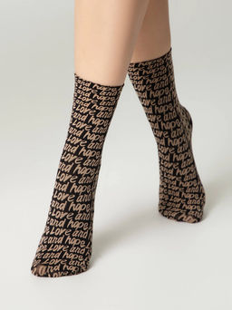 Носки жен. FANTASY 23С-81СП (30/1) - nero-natural - Conte elegant фото 3