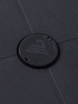 Стол садовый «Атлант», 80×80×76.5 см, квадратный, пластиковый, цвет графитовый