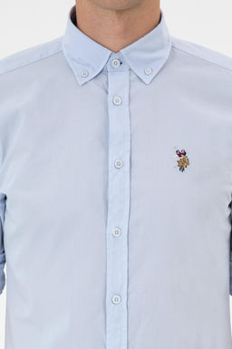 Erkek A__k Mavi Uzun Kollu G_mlek - U.s. polo assn фото 6