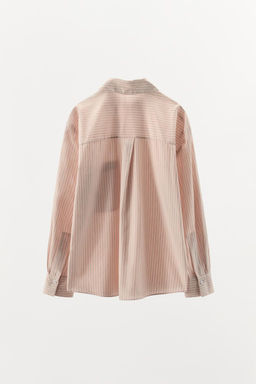 STRIPED COTTON SHIRT - Zara фото 5