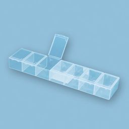 Gamma Коробка для шв. принадл. ОМ-148 пластик 28.3 x 6.2 x 3.3 см прозрачная