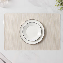 Салфетки сервировочные на стол Доляна «Гипноз», 4 шт., 30×45 см, бежевые