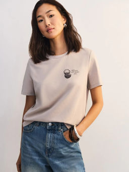 Футболка из хлопка с принтом ZR2605013411-60 / Zarina