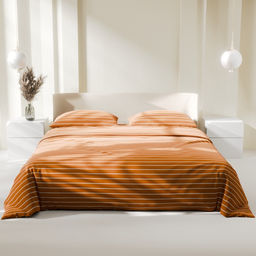 Постельное бельё Этель Евро Mustard stripes 200х217см, 220х240см, 70х70см-2 шт, 100% хлопок,поплин фото 8