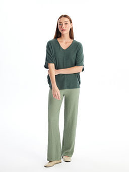 V Yaka Oversize Kad?n Ti??rt