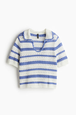 Top en punto calado con cuello - H&m фото 3