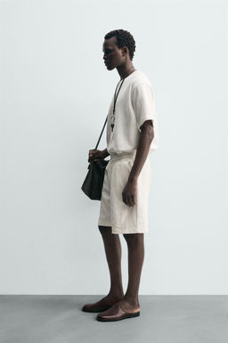 BERMUDA JOGGER ESTRUCTURA / Blanco roto - Zara фото 13