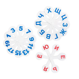 Лео Учись Веер-касса. Гласные, согласные и цифры, набор 3 шт. LLNF-01