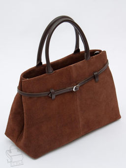 Сумка женская кожаная 8018-1S coffee Velina Fabbiano-Safenta