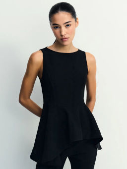 Топ с асимметричной баской / Zarina фото 3