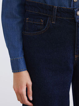 Wideleg Kad?n Jean Pantolon