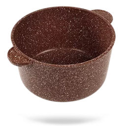 Кастрюля 4 литра, коричневая