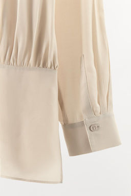100% VISCOSE SHIRT WITH PLEATS - Zara фото 9
