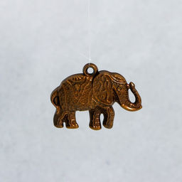 Музыка ветра с ловцом снов Сердце с кисточками и слон, 4 трубки, d=10.5 см, длина 45 см