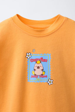 CAMISETA ESTAMPADA CAPIBARA CAPYFUN  / Naranja - Zara фото 5