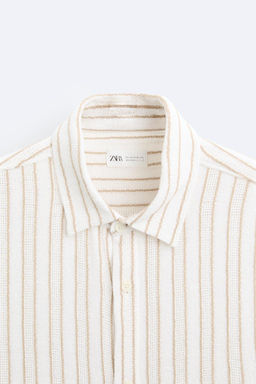 STRIPED TEXTURED SHIRT - Zara фото 8