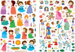 600 наклеек. Принцессы и рыцари - Робинс фото 5