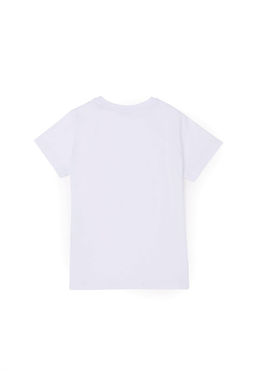 Футболка U.S. Polo Assn для мальчиков из хлопка белая  фото 3