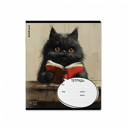 Цена за 10 шт. Тетрадь школьная ученическая ErichKrause Funny Friends, 12 листов, линейка (в плёнке по 10 шт.)_MIX-PACK  фото 3