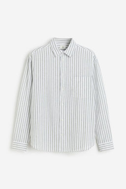 Camisa en mezcla de lino Relaxed Fit - H&m фото 6