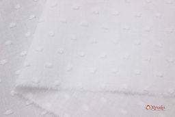 Фактурный хлопок Шарики цв.молочно-сливочный, ш.1.4м, батист, хлопок-100%, 80гр/м.кв - Купава фото 3