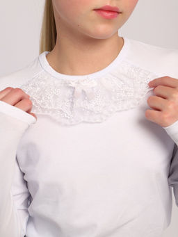 Блузка Инна белый, БЛ-25-1 От Егорки ло Егора - От егорки до егора фото 2