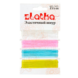 Zlatka Эластичный шнур ETS-08 d 0.8 мм 5 х 4 шт №03 ассорти  фото 3