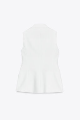 LONG WAISTCOAT WITH ONE BUTTON - Zara фото 5