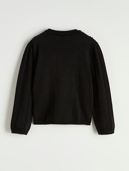 Bisiklet Yaka Ajurlu K?z ?ocuk Triko H?rka