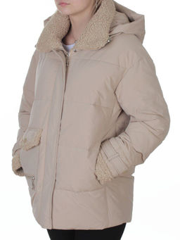 23210 BEIGE Куртка зимняя женская (150 гр. био-пух)