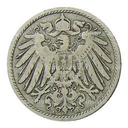 Монета 10 пфеннигов 1893 года A Германия