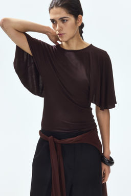 Top de canal? con mangas murci?lago - H&m фото 3