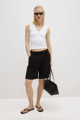 Camiseta acanalada sin mangas Cooling Slim Fit - H&m фото 8