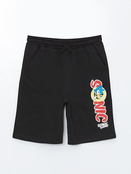 Beli Lastikli Sonic Bask?l? Erkek ?ocuk ?ort