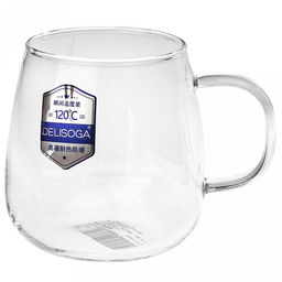 Делисога (Delisoga) Кружка стеклянная 380мл Айсберг тонкостенное, боросиликатное стекло, д8,7см h9см, д/горла 6,7см, д/основания 4,5см, набор 6 штук, в подарочной коробке (Китай) - Домашняя мода фото 2