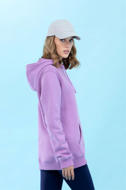 Сиреневый базовый свитшот с капюшоном (унисекс) - U.s. polo assn фото 6