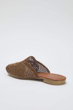Trendyol Shoes Siyah Orgu Detayl? Kad?n Mule Terlik TAKSS24TE00000 - Trendyolmilla фото 22