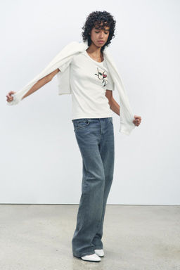 FLORAL PRINT SWEATSHIRT - Zara фото 3