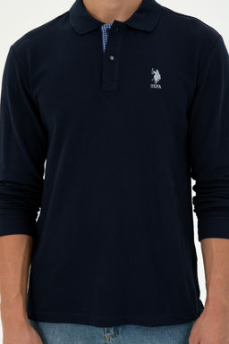 Мужской темно-синий базовый свитшот - U.s. polo assn фото 6
