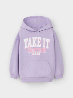 КР 302676/пастельно-лиловый джемпер (худи) для дев