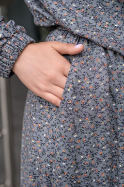 платье ХЛОПОК+ВИСКОЗА с кружевом - Новый лен фото 7