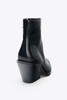 COWBOY HEEL ANKLE BOOTS - Zara фото 6