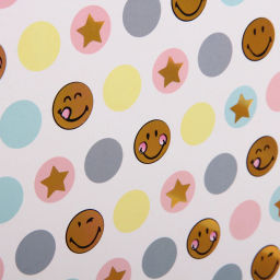 Пакет подарочный "Смешные смайлы" 18*23*8 см, микс